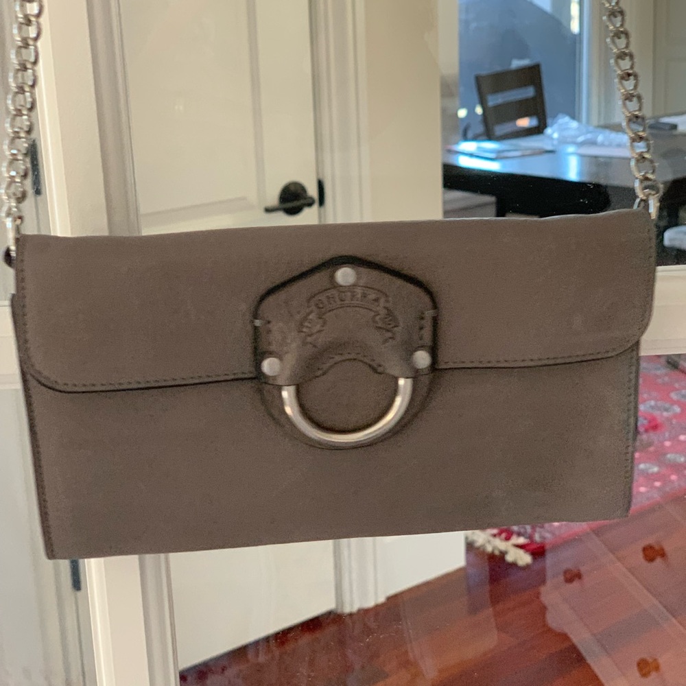 NWOT Rare GHURKA Calfskin Leather Crossbody Bag Clutch Wallet Detachable Strap